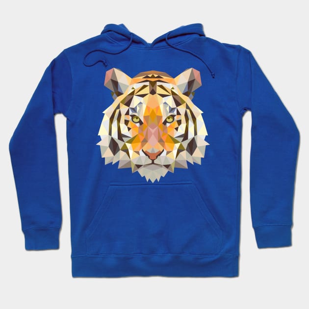 Tiger face Hoodie by Mako Design 